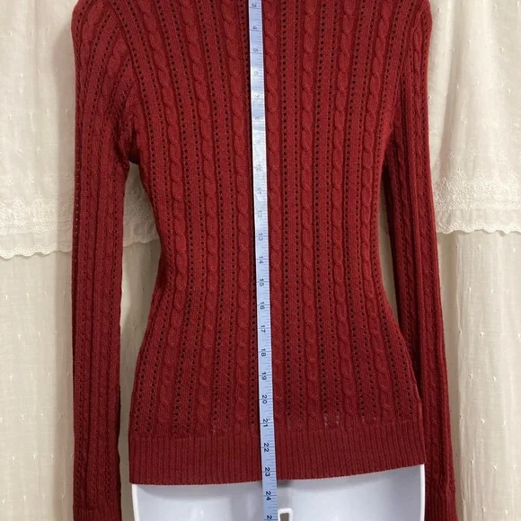 Act III Pointelle Knit Cardigan - Picture 6 of 12